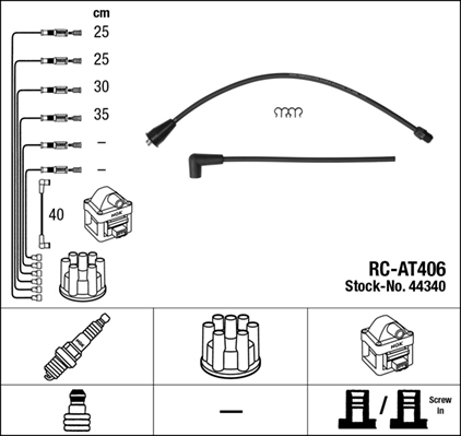 Bougiekabelset NGK 44340