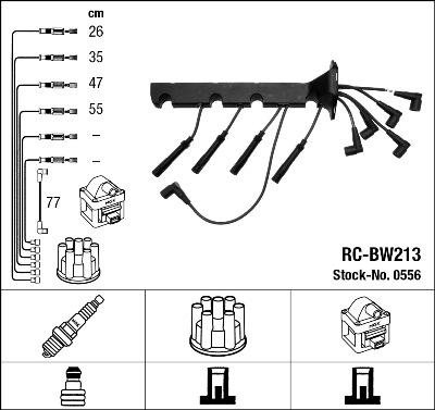 Bougiekabelset NGK 0556