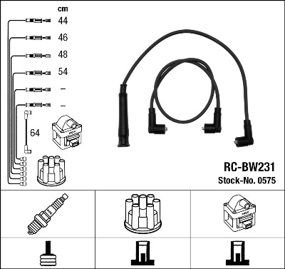 Bougiekabelset NGK 0575