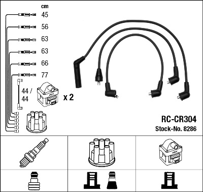 Bougiekabelset NGK 8286