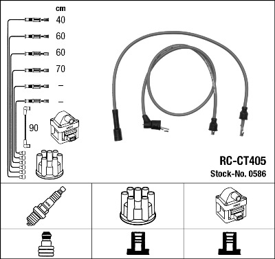 Bougiekabelset NGK 0586