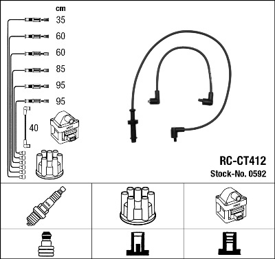 Bougiekabelset NGK 0592