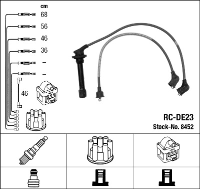 Bougiekabelset NGK 8452