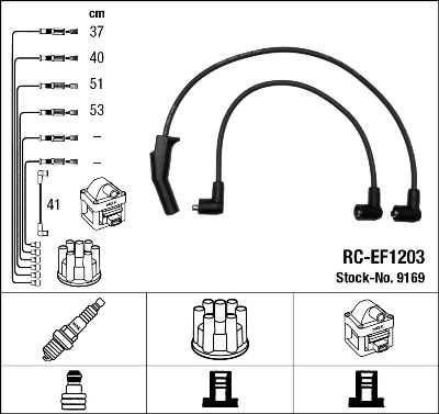 Bougiekabelset NGK 9169
