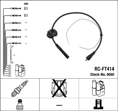 Bougiekabelset NGK 0660