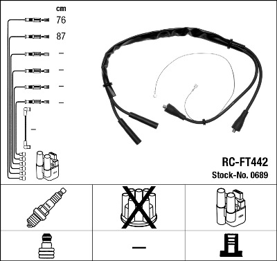 Bougiekabelset NGK 0689