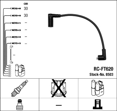 Bougiekabelset NGK 8503