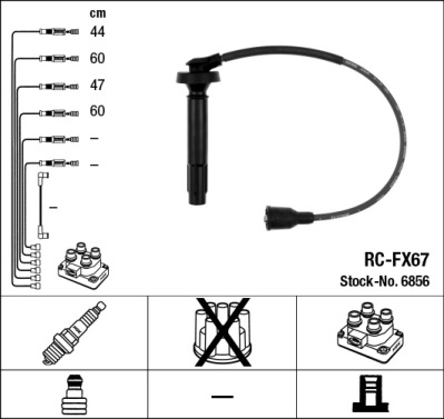 Bougiekabelset NGK 6856