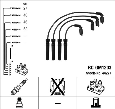 Bougiekabelset NGK 44277