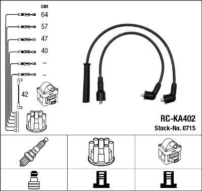 Bougiekabelset NGK 0715