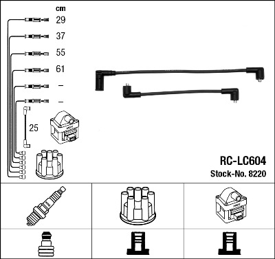 Bougiekabelset NGK 8220