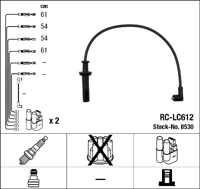 Bougiekabelset NGK 8530