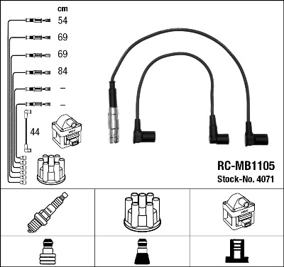 Bougiekabelset NGK 4071