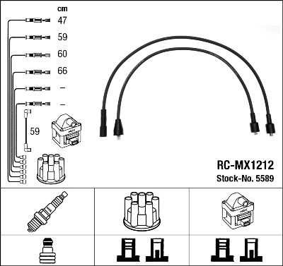 Bougiekabelset NGK 5589