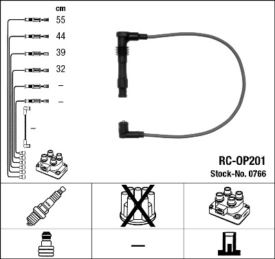 Bougiekabelset NGK 0766