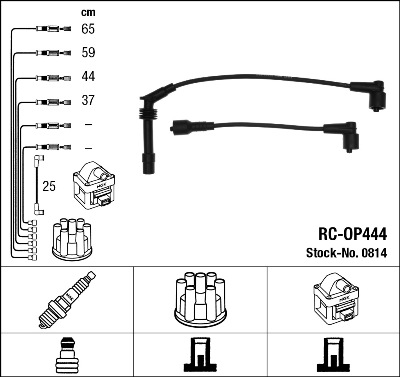 Bougiekabelset NGK 0814