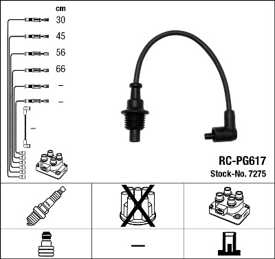 Bougiekabelset NGK 7275