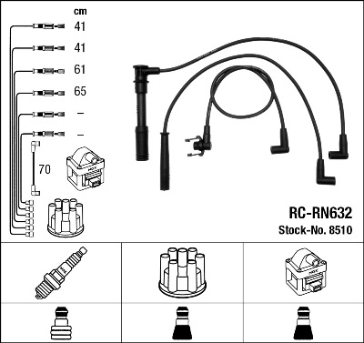 Bougiekabelset NGK 8510