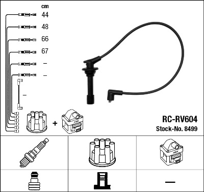 Bougiekabelset NGK 8499