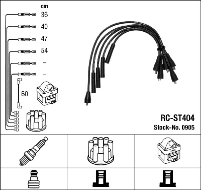 Bougiekabelset NGK 0905