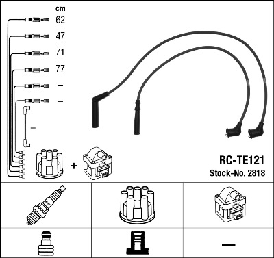 Bougiekabelset NGK 2818