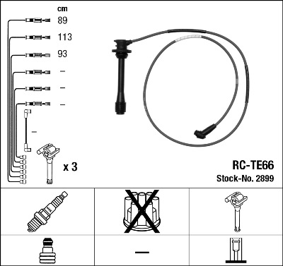 Bougiekabelset NGK 2899