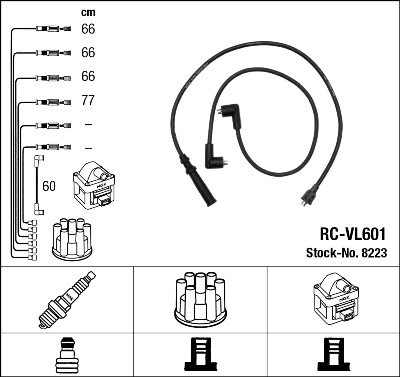 Bougiekabelset NGK 8223