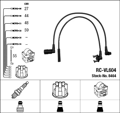 Bougiekabelset NGK 8464