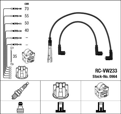 Bougiekabelset NGK 0964