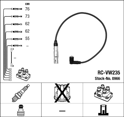 Bougiekabelset NGK 0966