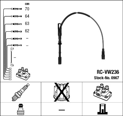 Bougiekabelset NGK 0967