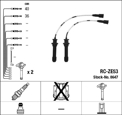 Bougiekabelset NGK 8647