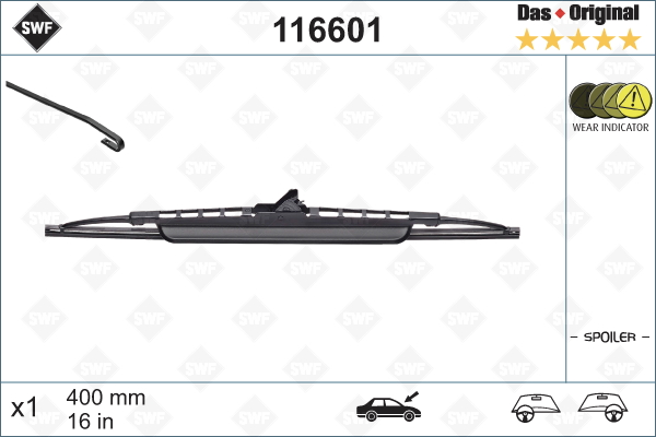 Ruitenwisserblad SWF 116601