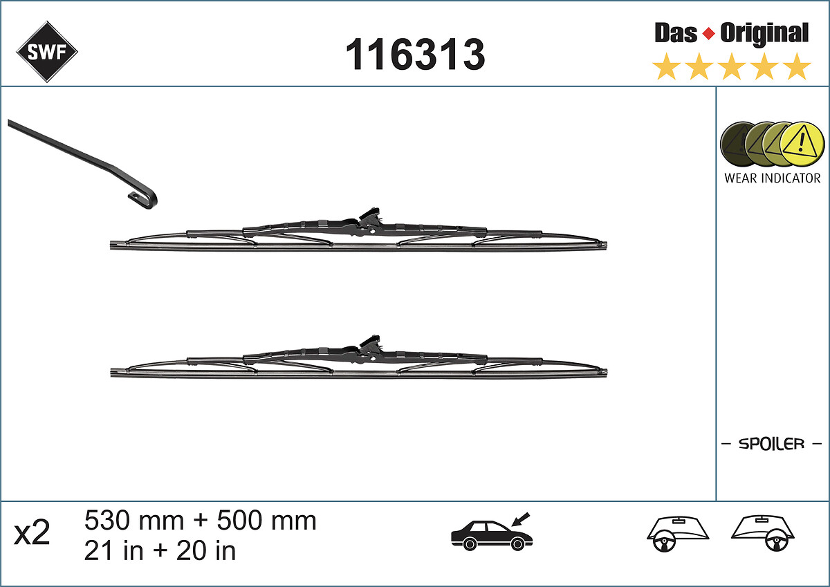 Ruitenwisserblad SWF 116313