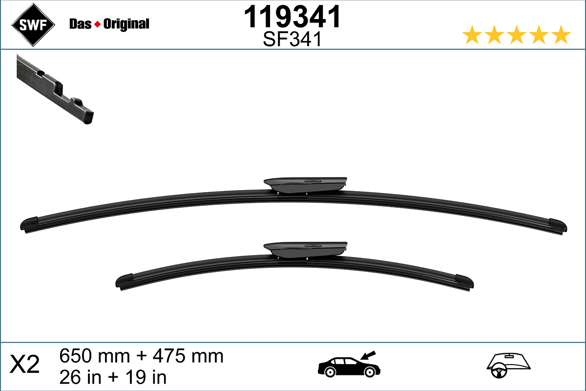 Ruitenwisserblad SWF 119341