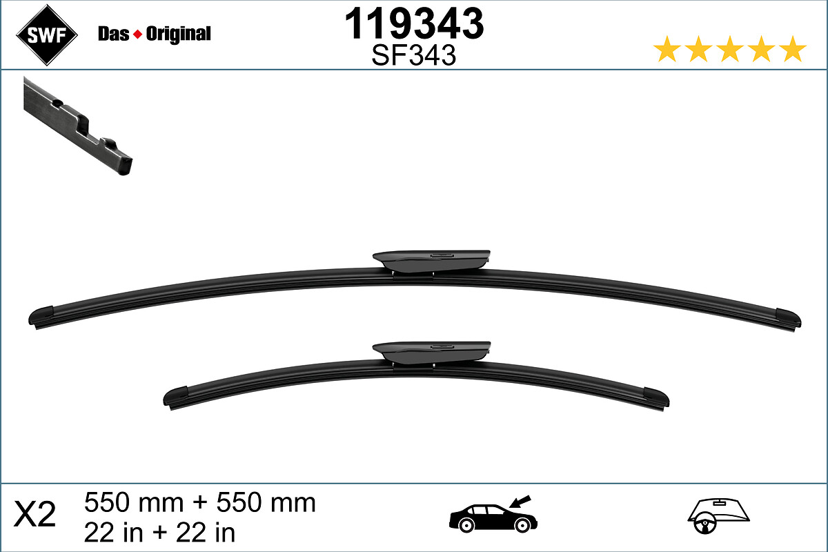 Ruitenwisserblad SWF 119343