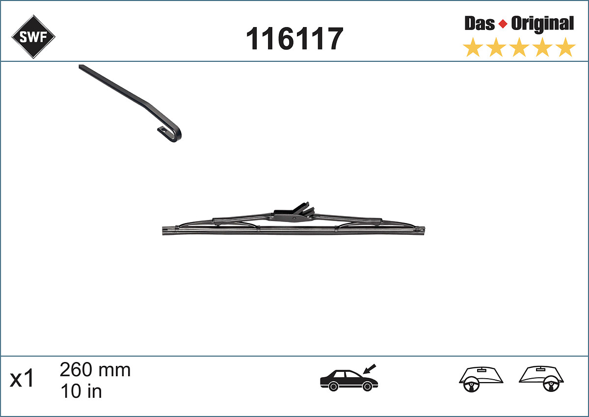 Ruitenwisserblad SWF 116117