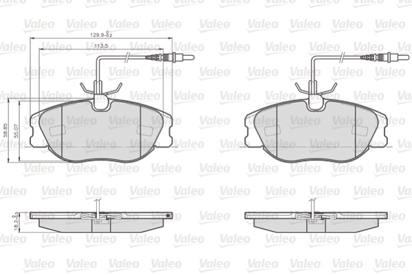 Remblokset Valeo 872801