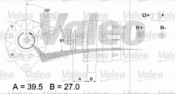 Alternator/Dynamo Valeo 433414