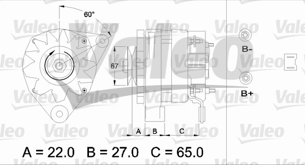 Alternator/Dynamo Valeo 433430