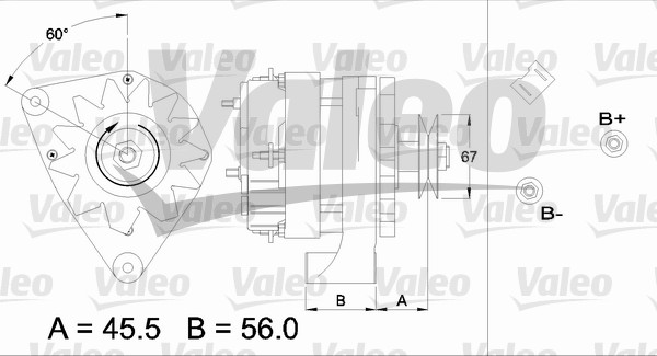 Alternator/Dynamo Valeo 433440