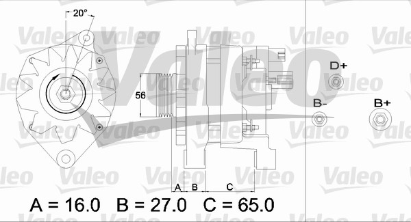 Alternator/Dynamo Valeo 433468