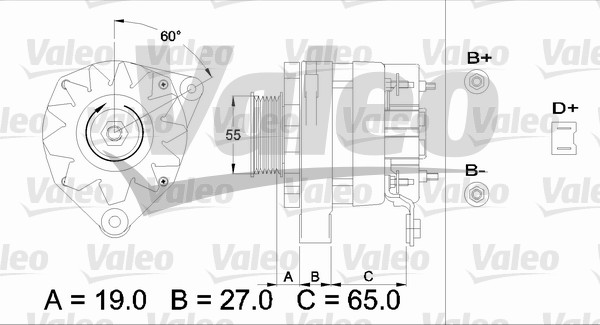 Alternator/Dynamo Valeo 433489