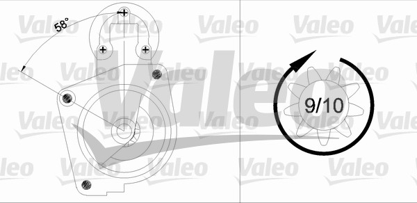 Starter Valeo 436008