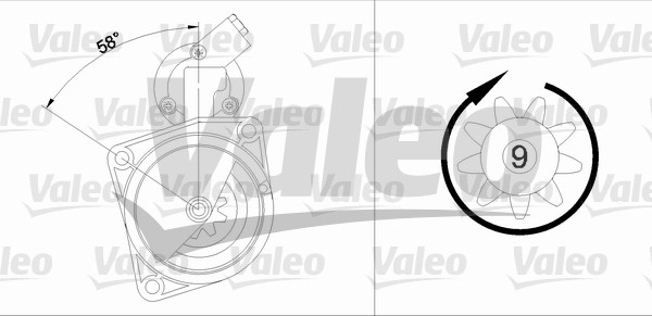 Starter Valeo 436028