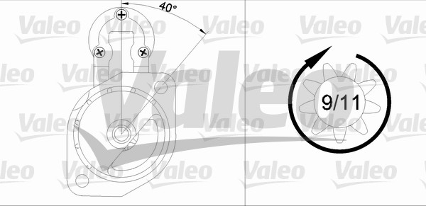 Starter Valeo 436041