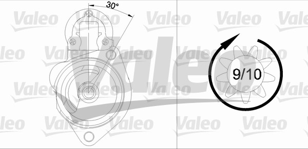 Starter Valeo 436048