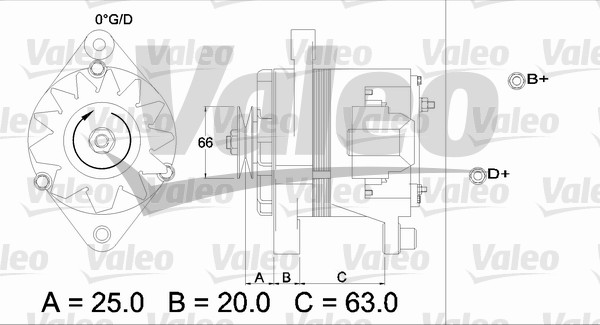 Alternator/Dynamo Valeo 436111