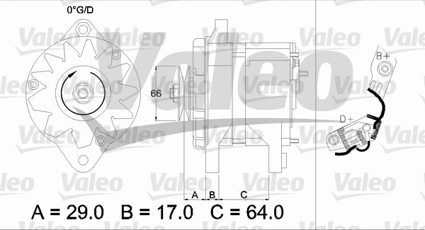 Alternator/Dynamo Valeo 436112