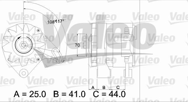 Alternator/Dynamo Valeo 436147